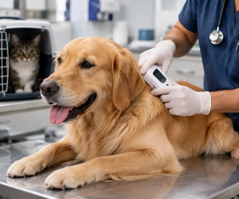 Pet microchipping in Sharjah at Tree Pet Veterinary Clinic