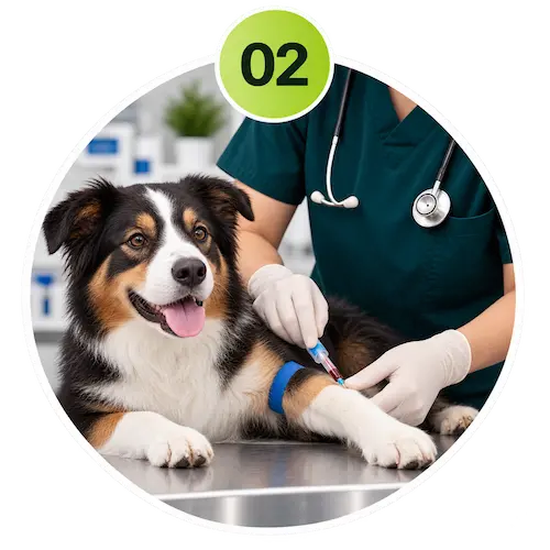 Pet sample collection for laboratory testing in Sharjah