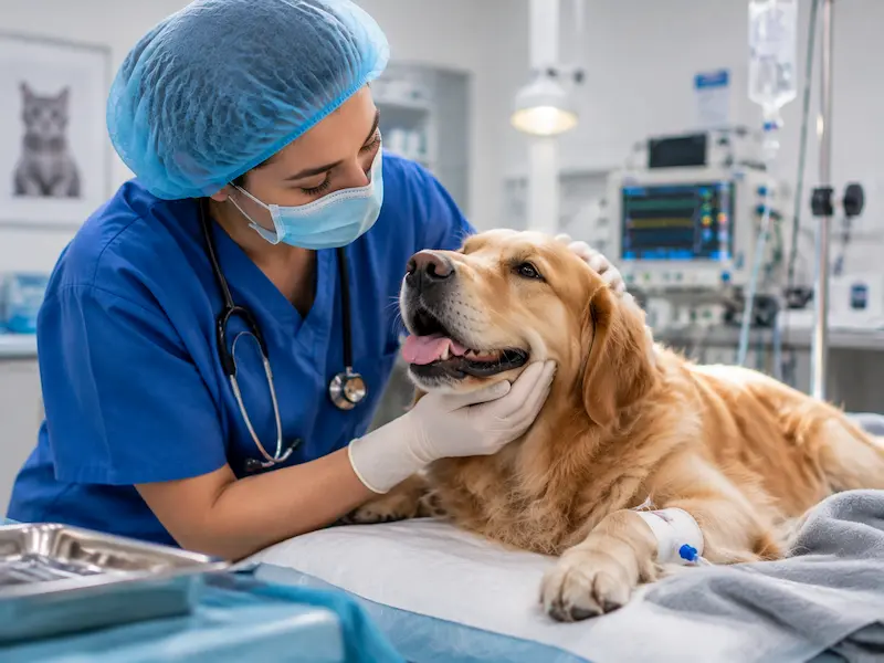 Veterinary team providing surgical care at Tree Pet Veterinary